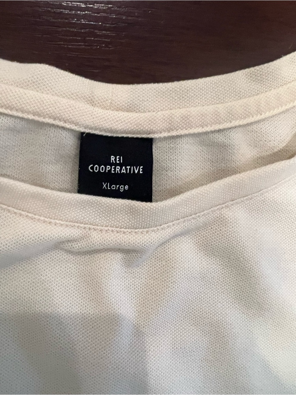 REI Long-Sleeve Crew in Light Cream - Picture 2 of 3